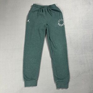 Jordan Sweatpants Boys L Green Jumpman Joggers Drawstring Pockets Athleisure